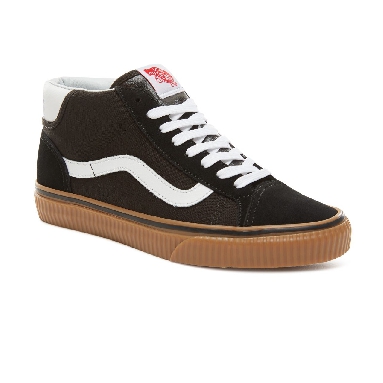 Vans Suede Power Pack Mid Skool 37 Classic Womens - (Power Pack) Black/Gum VA3TKFU9F Shoes