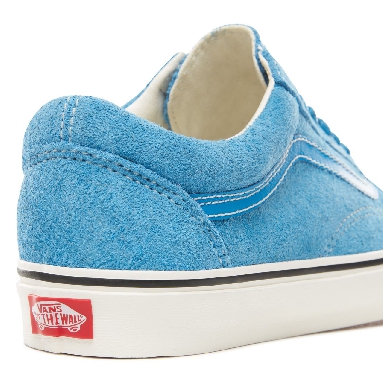 Vans Hairy Suede Old Skool Classic Mens Womens - (Hairy Suede) Indigo Bunting/Snow White VN0A38G1UNH Shoes