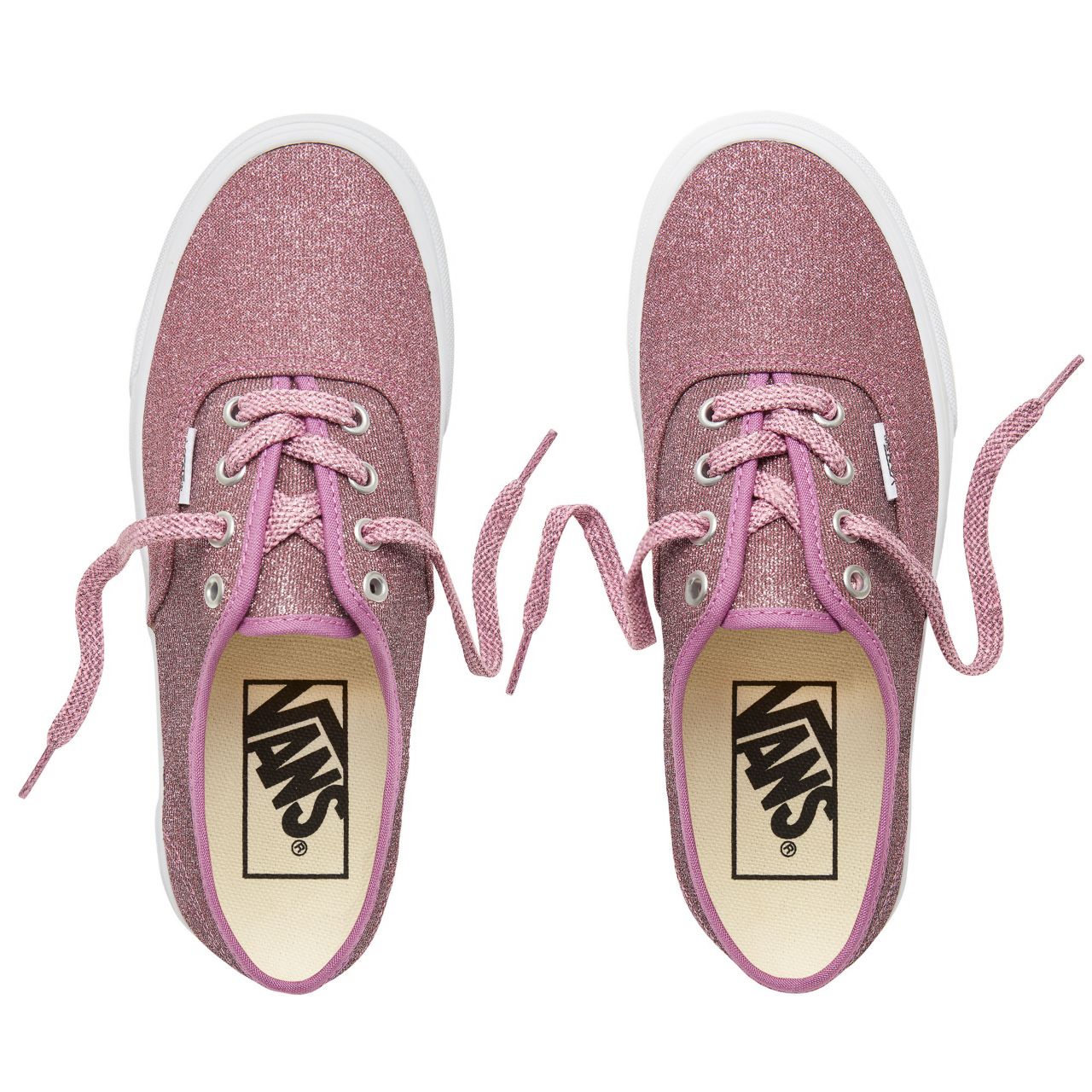 Vans Lurex Glitter Authentic Classic Womens - (Lurex Glitter) Pink/True White VA38EMU3U Shoes