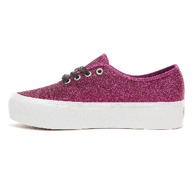 Vans Glitter Authentic Platform 2.0 Classic Womens - (Glitter) Wild Aster/True White VN0A3AV8UJQ Shoes