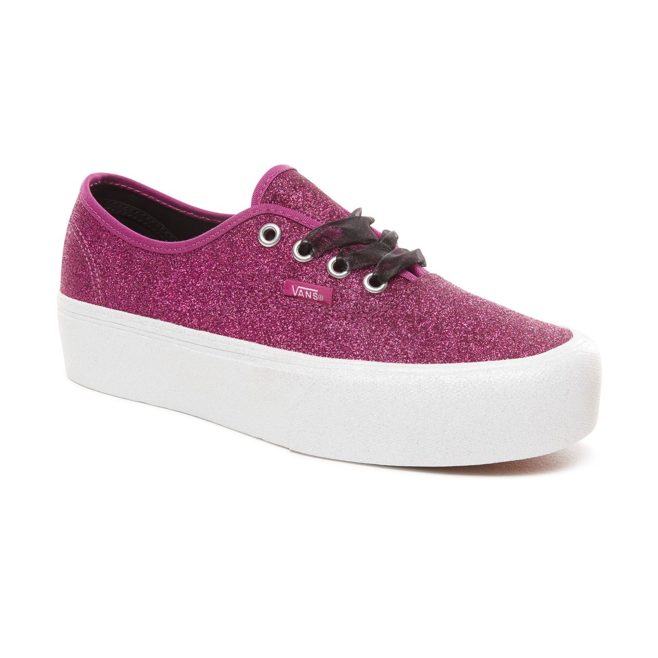 Vans Glitter Authentic Platform 2.0 Classic Womens - (Glitter) Wild Aster/True White VN0A3AV8UJQ Shoes