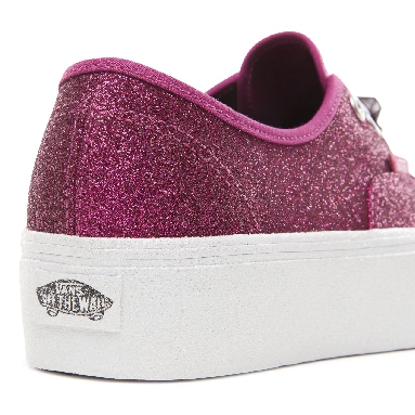 Vans Glitter Authentic Platform 2.0 Classic Womens - (Glitter) Wild Aster/True White VN0A3AV8UJQ Shoes