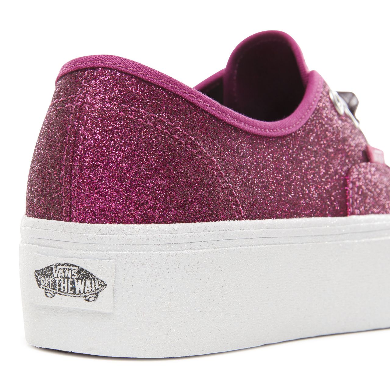 Vans Glitter Authentic Platform 2.0 Classic Womens - (Glitter) Wild Aster/True White VN0A3AV8UJQ Shoes