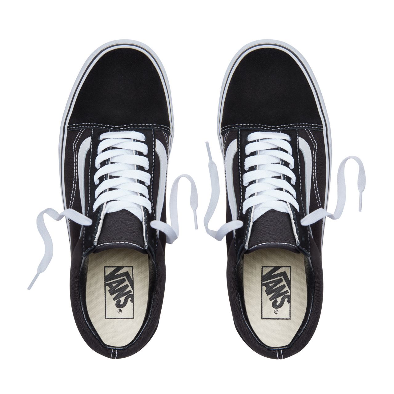 Vans Platform Old Skool Classic Womens - Black/White VN0A3B3UY28 Shoes