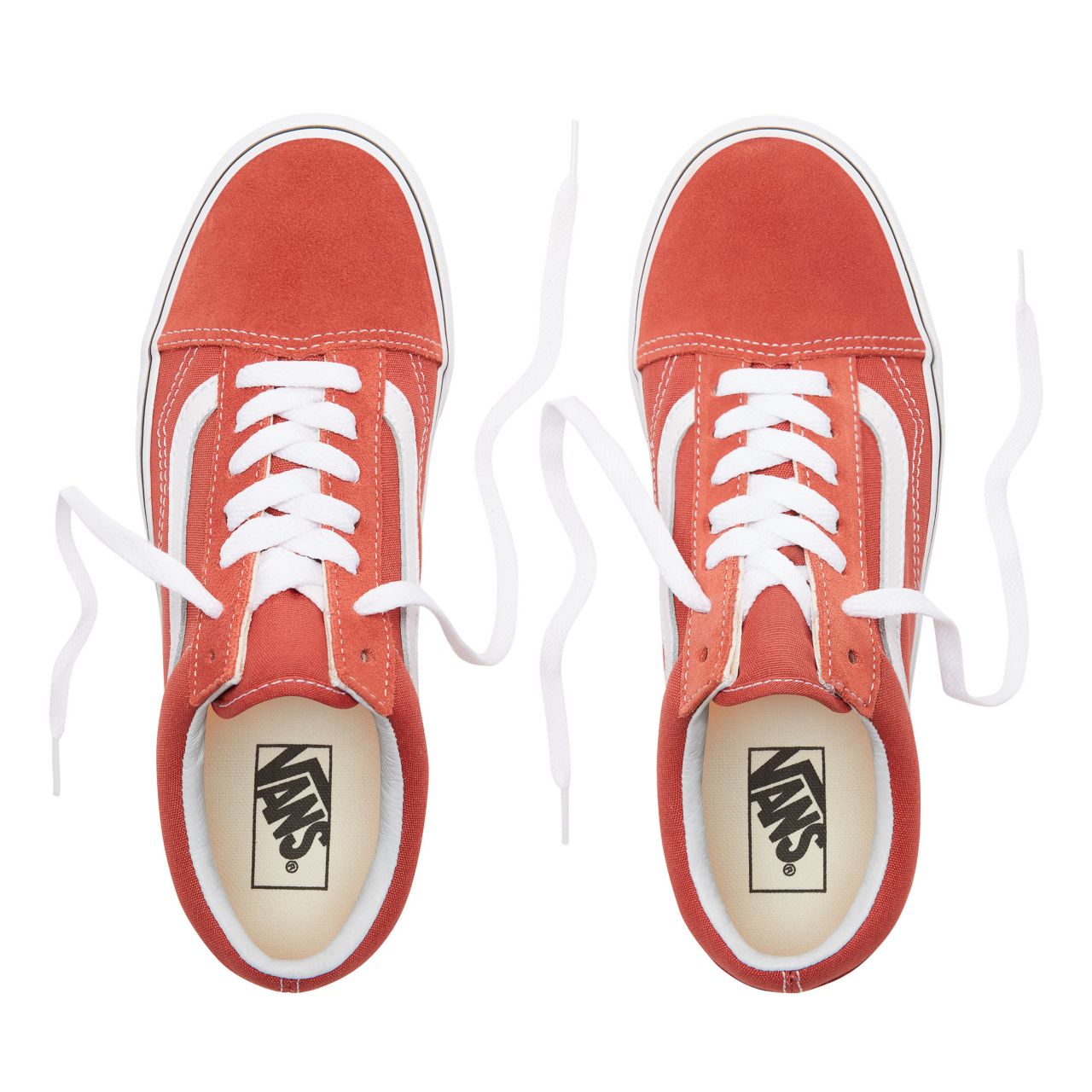 Vans Old Skool Classic Womens - Hot Sauce/True White VN0A38G1UKZ Shoes