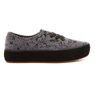 Vans Sidewall Wrap Authentic Platform 2.0 Classic Womens - (Sidewall Wrap) Suede/Black VA3AV8U6N Shoes