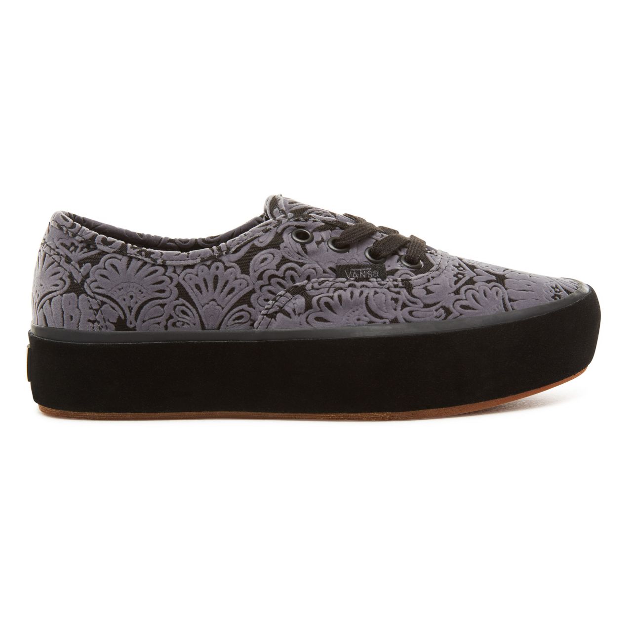 Vans Sidewall Wrap Authentic Platform 2.0 Classic Womens - (Sidewall Wrap) Suede/Black VA3AV8U6N Shoes