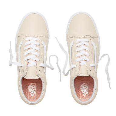 Vans Leather Old Skool Classic Womens - (Leather) Sand Dollar VA38G1UA8 Shoes