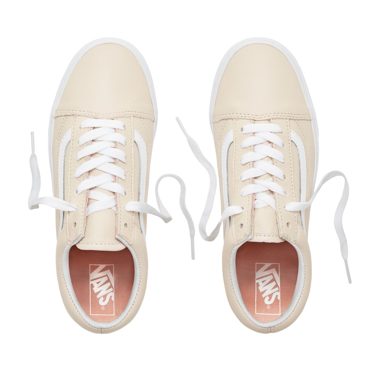 Vans Leather Old Skool Classic Womens - (Leather) Sand Dollar VA38G1UA8 Shoes