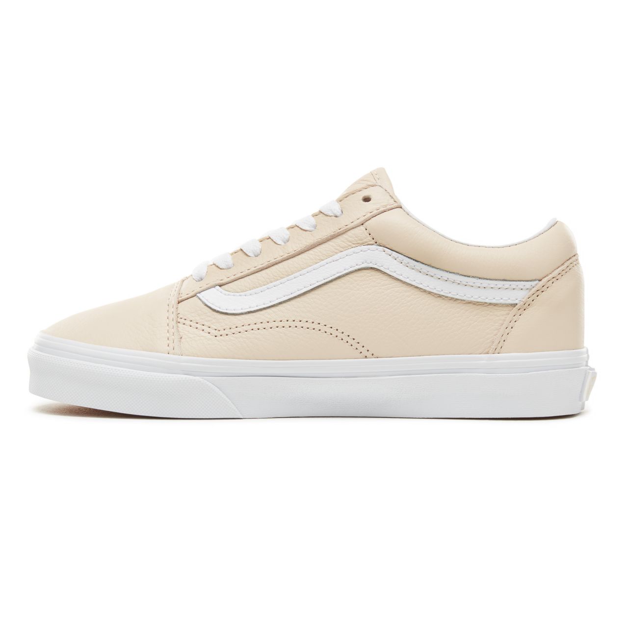 Vans Leather Old Skool Classic Womens - (Leather) Sand Dollar VA38G1UA8 Shoes