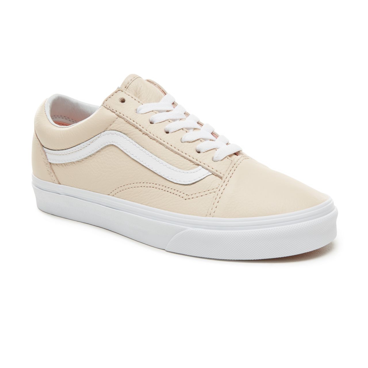 Vans Leather Old Skool Classic Womens - (Leather) Sand Dollar VA38G1UA8 Shoes