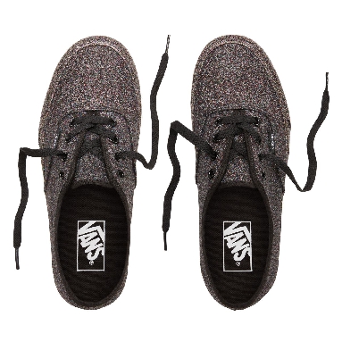 Vans Rainbow Glitter Authentic Classic Womens - (Rainbow Glitter) Black/Black VN0A38EMUKN Shoes