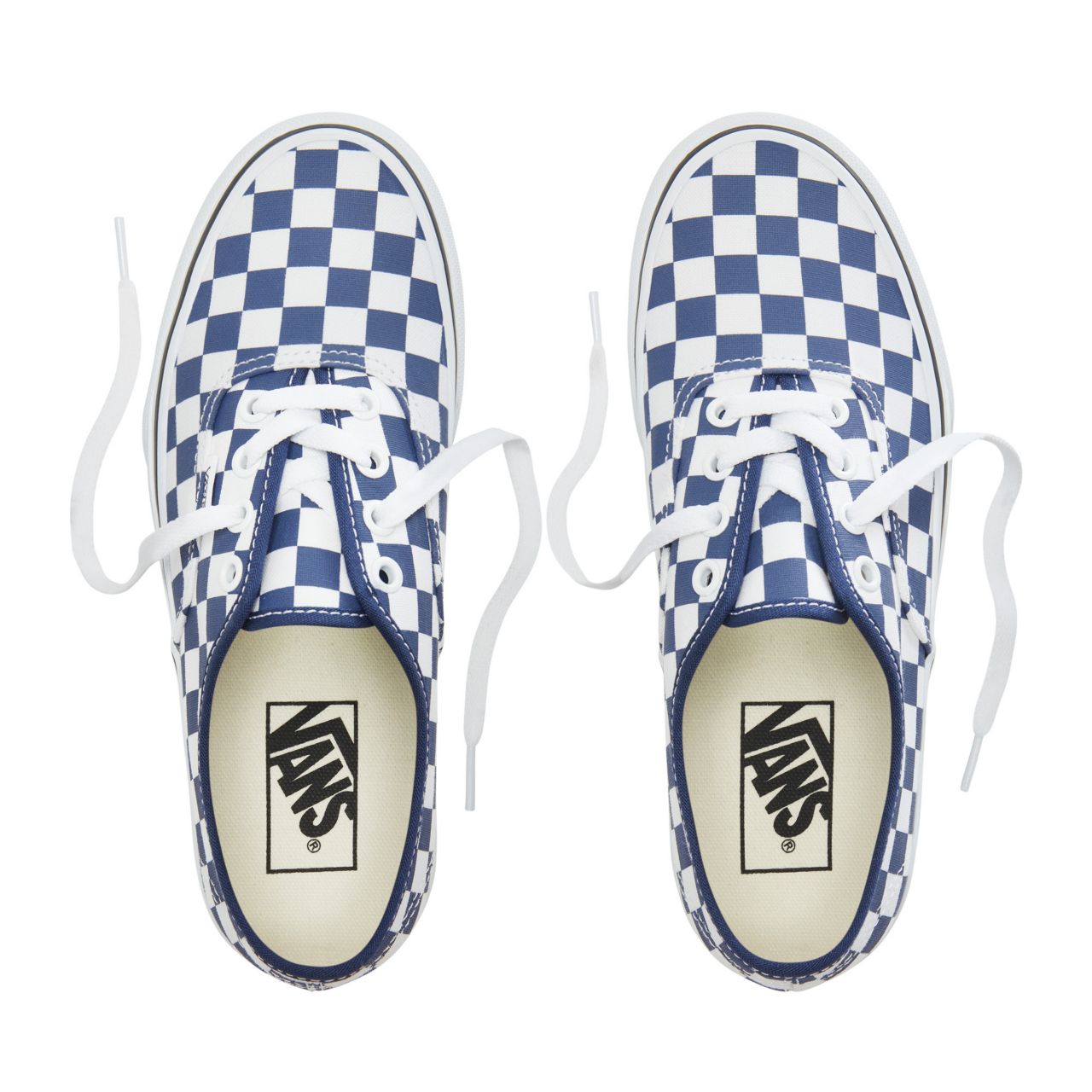 Vans Checkerboard Authentic Platform 2.0 Classic Womens - (Checkerboard) Medieval Blue/True White VA3AV8S4D Shoes