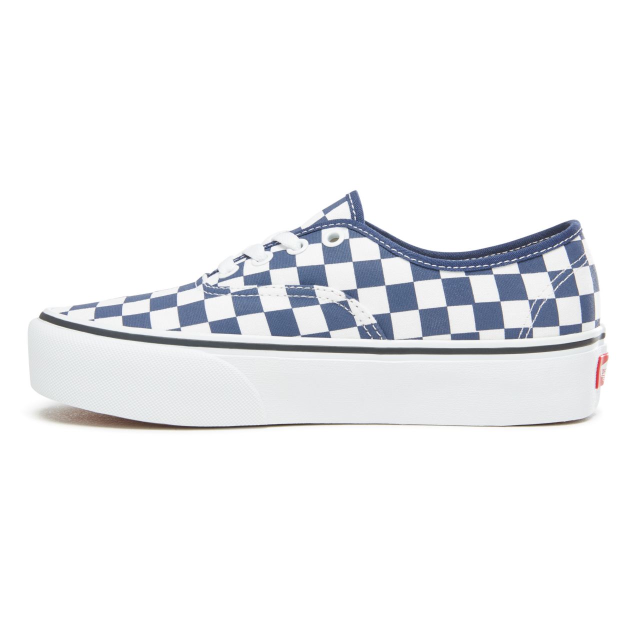 Vans Checkerboard Authentic Platform 2.0 Classic Womens - (Checkerboard) Medieval Blue/True White VA3AV8S4D Shoes