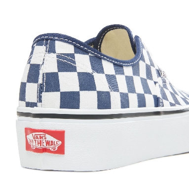 Vans Checkerboard Authentic Platform 2.0 Classic Womens - (Checkerboard) Medieval Blue/True White VA3AV8S4D Shoes