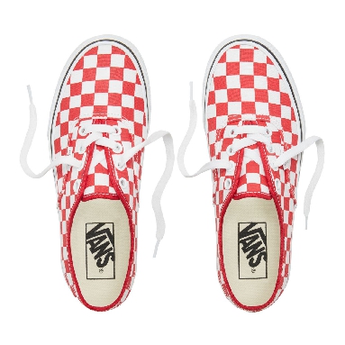 Vans Checkerboard Authentic Platform 2.0 Classic Womens - (Checkerboard) Racing Red/True White VA3AV8S4E Shoes