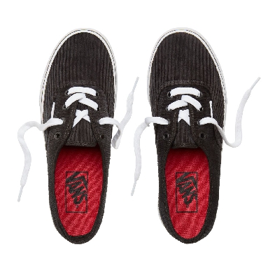 Vans Design Assembly Corduroy Authentic Classic Womens - (Design Assembly) Black/True White VA38EMU55 Shoes