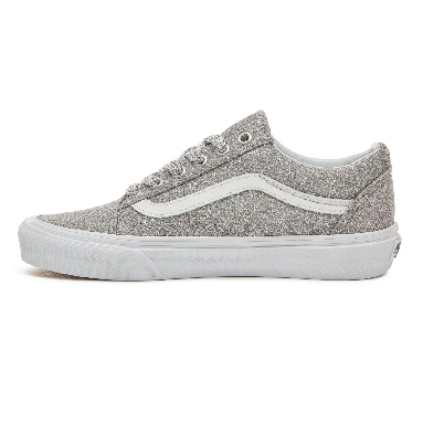 Vans Lurex Glitter Old Skool Classic Womens - (Lurex Glitter) Silver/True White VA38G1UAW Shoes