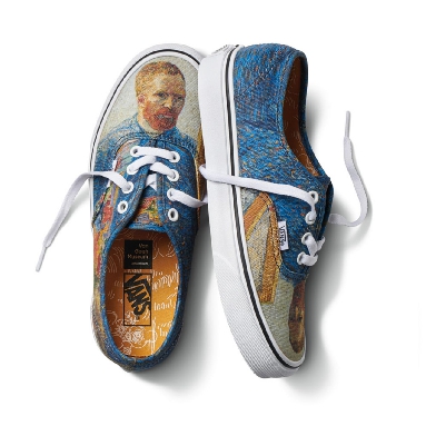 Vans x Van Gogh Museum Authentic Classic Womens - (Vincent Van Gogh) Self/Portrait/True White VA38EMU5X Shoes