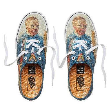 Vans x Van Gogh Museum Authentic Classic Womens - (Vincent Van Gogh) Self/Portrait/True White VA38EMU5X Shoes