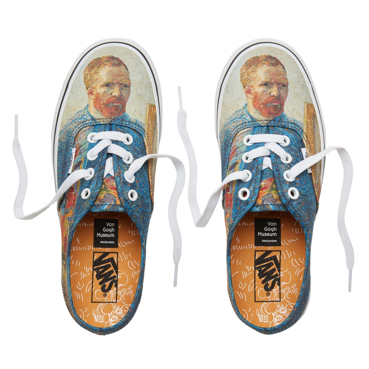 Vans x Van Gogh Museum Authentic Classic Womens - (Vincent Van Gogh) Self/Portrait/True White VA38EMU5X Shoes