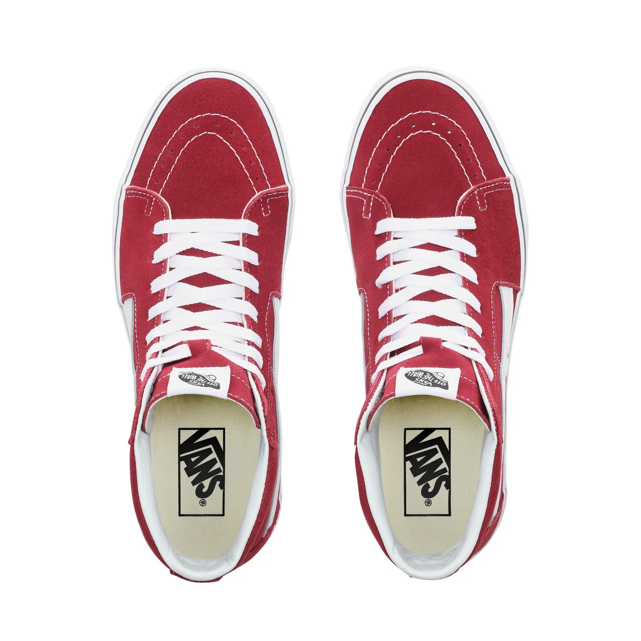 Vans Sk8-Hi Classic Mens Womens - Rumba Red/True White VN0A38GEVG4 Shoes