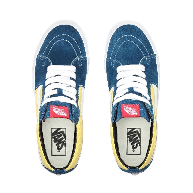 Vans Retro Skate Sk8-Mid Classic Mens Womens - (Retro Skate) Sailor Blue/Aspen Gold VN0A3WM3VSW Shoes