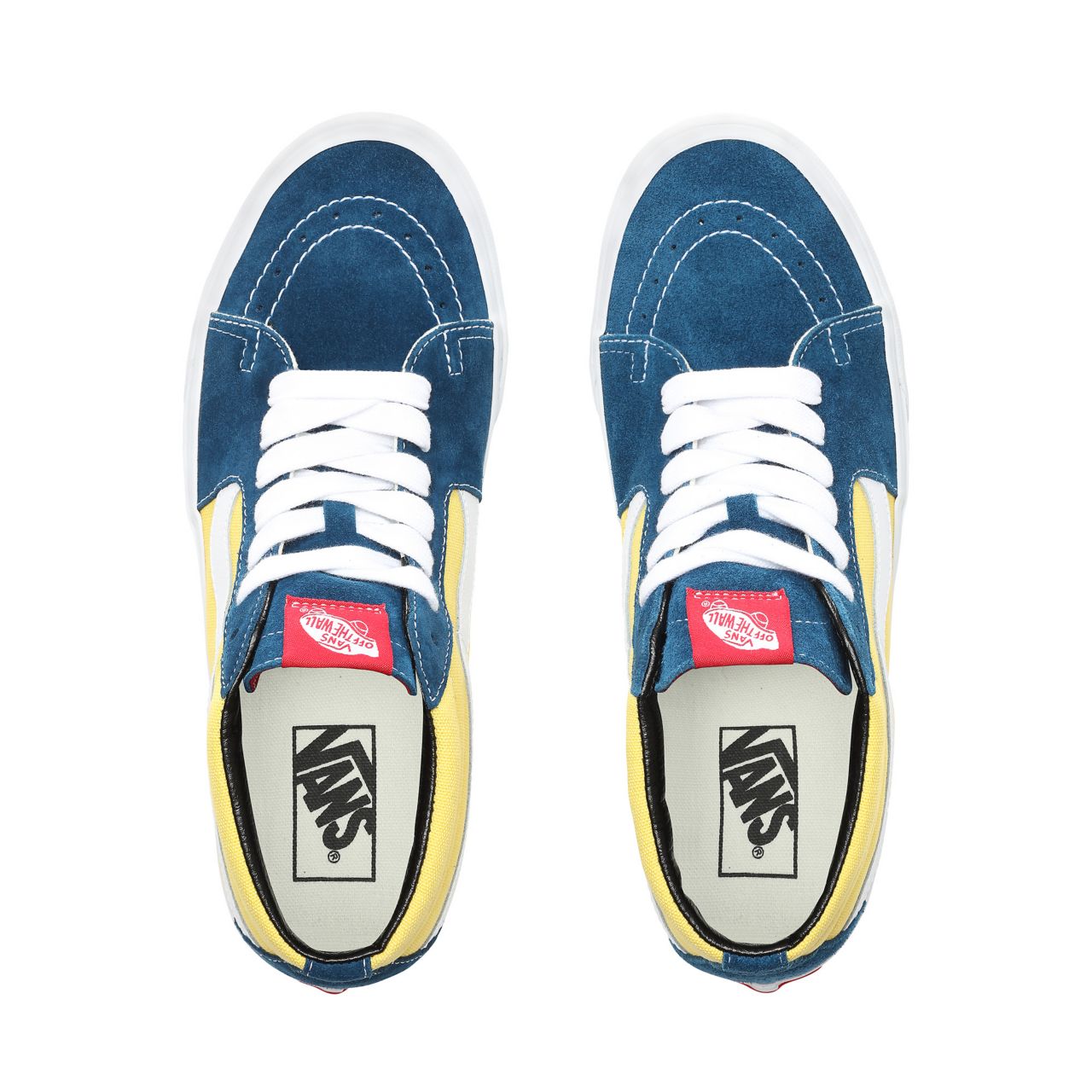 Vans Retro Skate Sk8-Mid Classic Mens Womens - (Retro Skate) Sailor Blue/Aspen Gold VN0A3WM3VSW Shoes