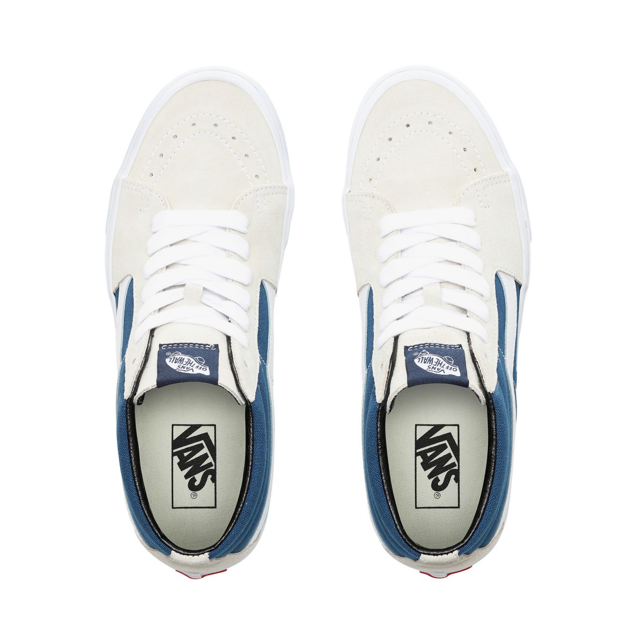 Vans Retro Skate Sk8-Mid Classic Mens Womens - (Retro Skate) Turtledove/Sailor Blue VN0A3WM3VP8 Shoes