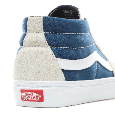 Vans Retro Skate Sk8-Mid Classic Mens Womens - (Retro Skate) Turtledove/Sailor Blue VN0A3WM3VP8 Shoes