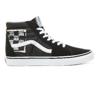 Vans Mixed Quilting Sk8-Hi Classic Mens Womens - (Mixed Quilting) Black/True White VN0A38GEVP6 Shoes