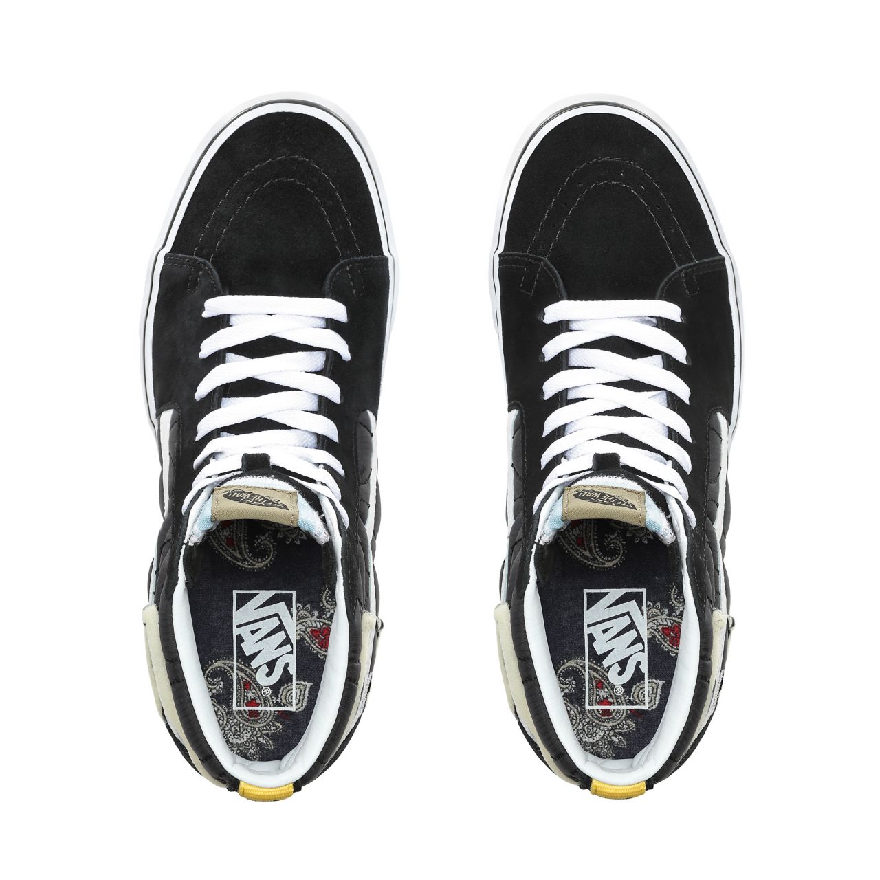 Vans Mixed Quilting Sk8-Hi Classic Mens Womens - (Mixed Quilting) Black/True White VN0A38GEVP6 Shoes