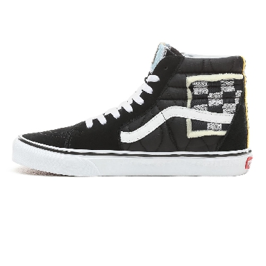 Vans Mixed Quilting Sk8-Hi Classic Mens Womens - (Mixed Quilting) Black/True White VN0A38GEVP6 Shoes