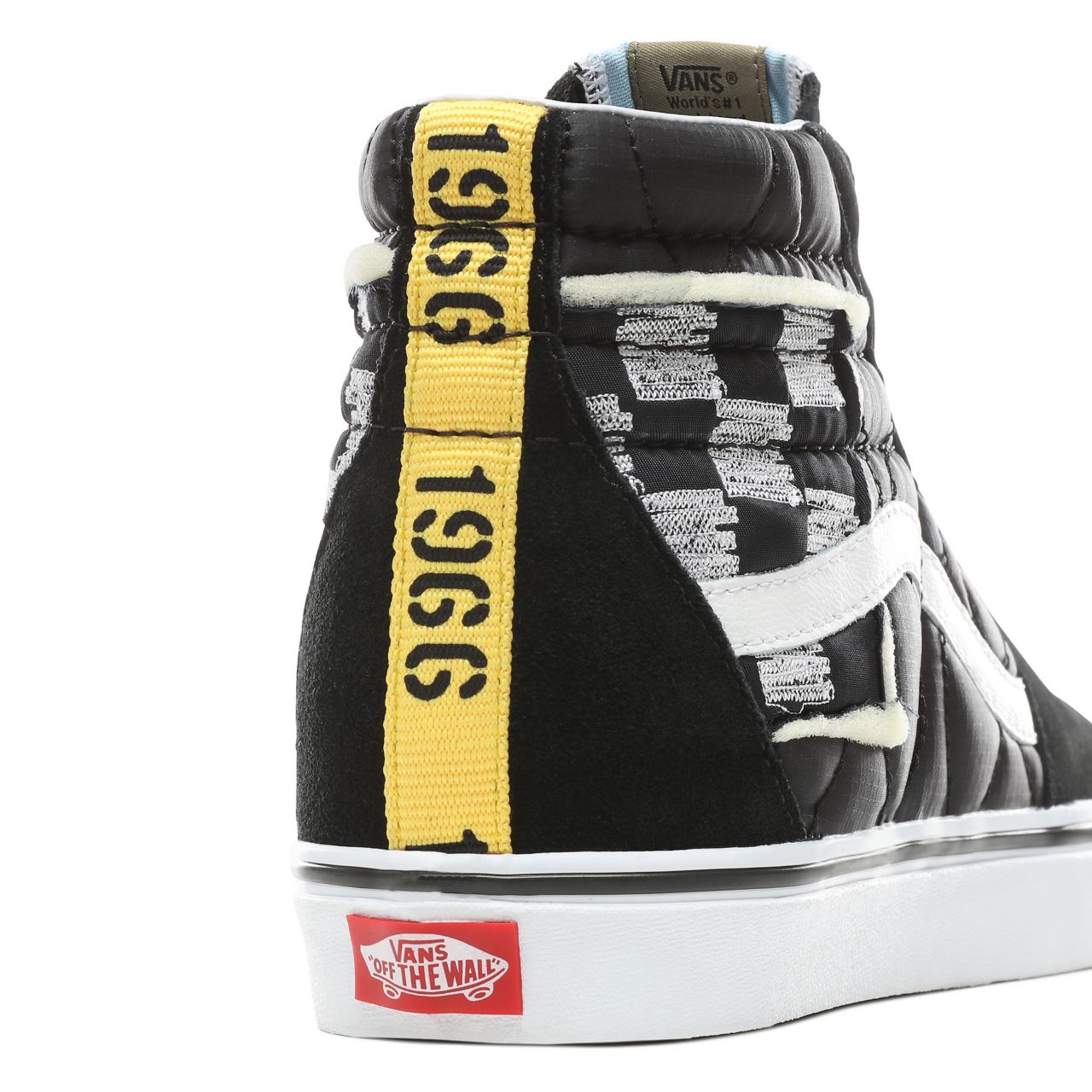 Vans Mixed Quilting Sk8-Hi Classic Mens Womens - (Mixed Quilting) Black/True White VN0A38GEVP6 Shoes