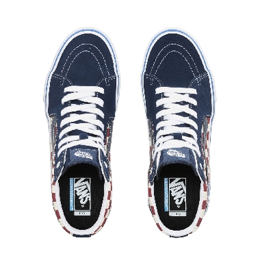 Vans Checker Sk8-Hi Pro Classic Mens Womens - (Checker) Dress Blues VN0A45JDVG8 Shoes