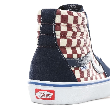 Vans Checker Sk8-Hi Pro Classic Mens Womens - (Checker) Dress Blues VN0A45JDVG8 Shoes