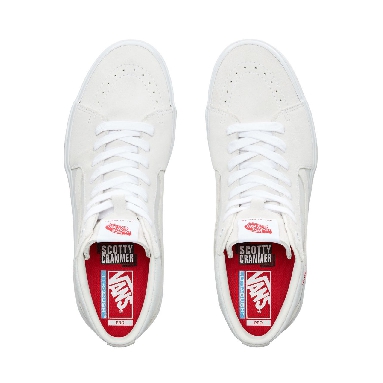 Vans Sk8-Hi Pro Bmx Classic Mens Womens - (Scotty Cranmer) White VN0A45JVVGC Shoes