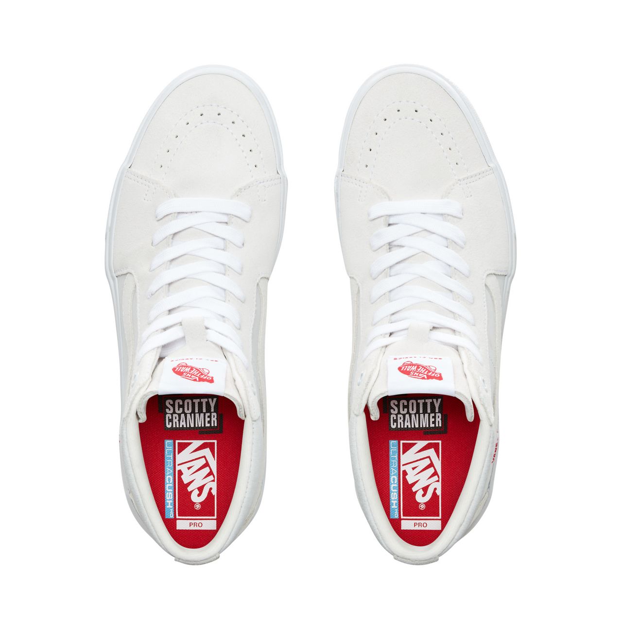 Vans Sk8-Hi Pro Bmx Classic Mens Womens - (Scotty Cranmer) White VN0A45JVVGC Shoes