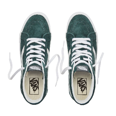 Vans Suede Sk8-Hi Reissue Classic Mens Womens - (Pig Suede) Darkest Spruce/True White VA2XSBU5J Shoes