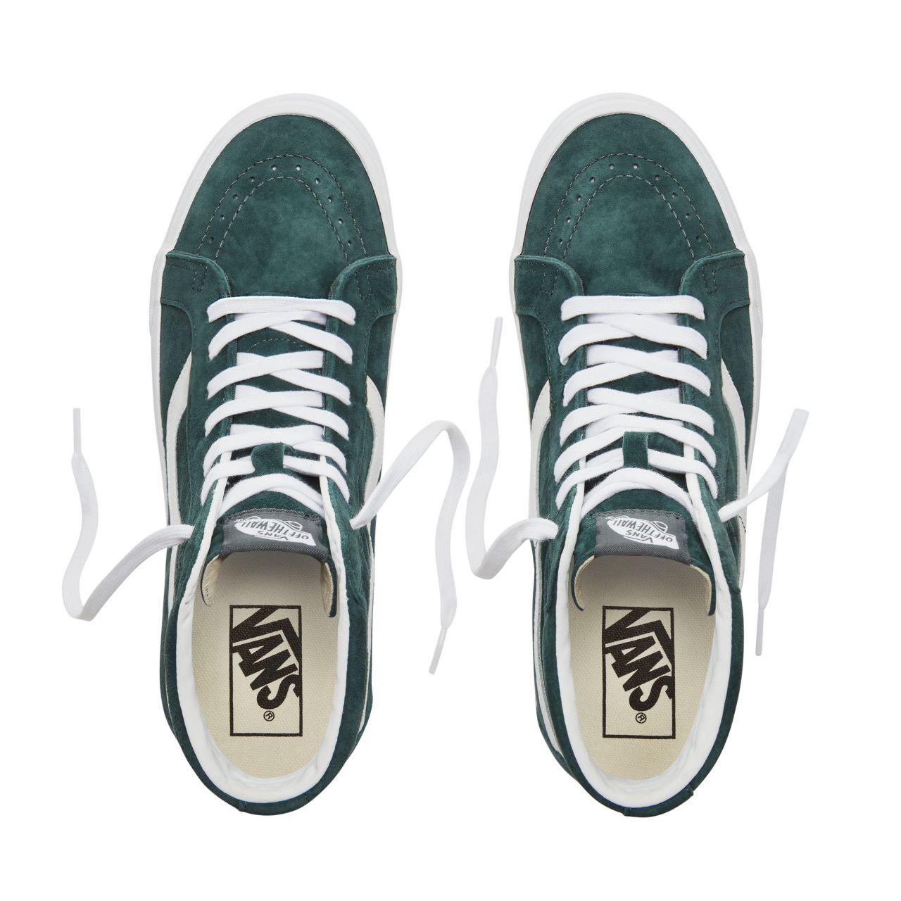 Vans Suede Sk8-Hi Reissue Classic Mens Womens - (Pig Suede) Darkest Spruce/True White VA2XSBU5J Shoes