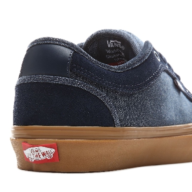 Vans Denim Chukka Low Classic Mens Womens - (Denim) Dress Blues/Classic Gum VN0A38CGVF1 Shoes