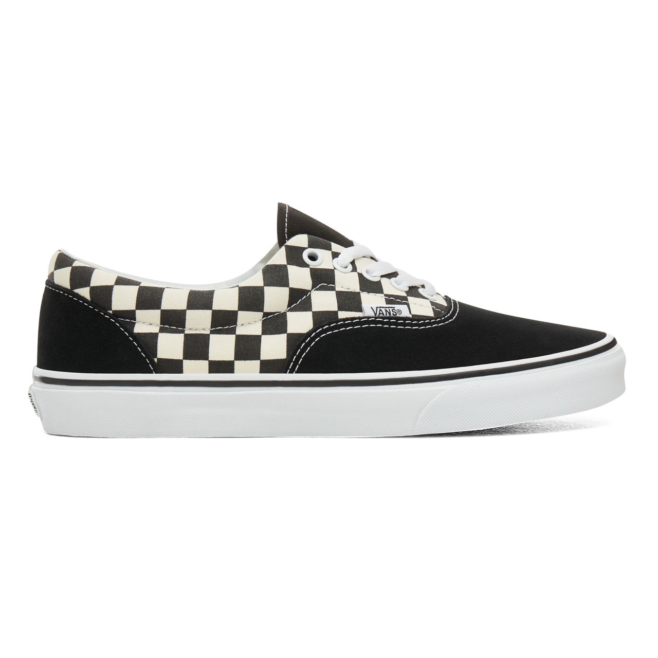 Vans Primary Check Era Classic Mens Womens - (Primary Check) black/white VN0A38FRP0S Shoes