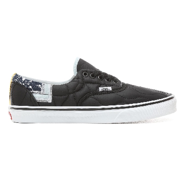 Vans Mixed Quilting Era Classic Mens Womens - (Mixed Quilting) Black/True White VN0A38FRVP6 Shoes