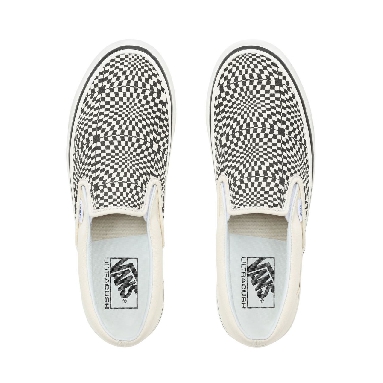 Vans Anaheim Factory Slip-On 98 DX Classic Mens Womens - (Anaheim Factory) Og Black/White/Warp Check VN0A3JEXVMY Shoes