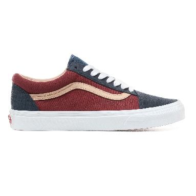 Vans Textured Suede Old Skool Classic Mens Womens - (Textured Suede) Sailor Blue/Port VN0A38G1VMN Shoes