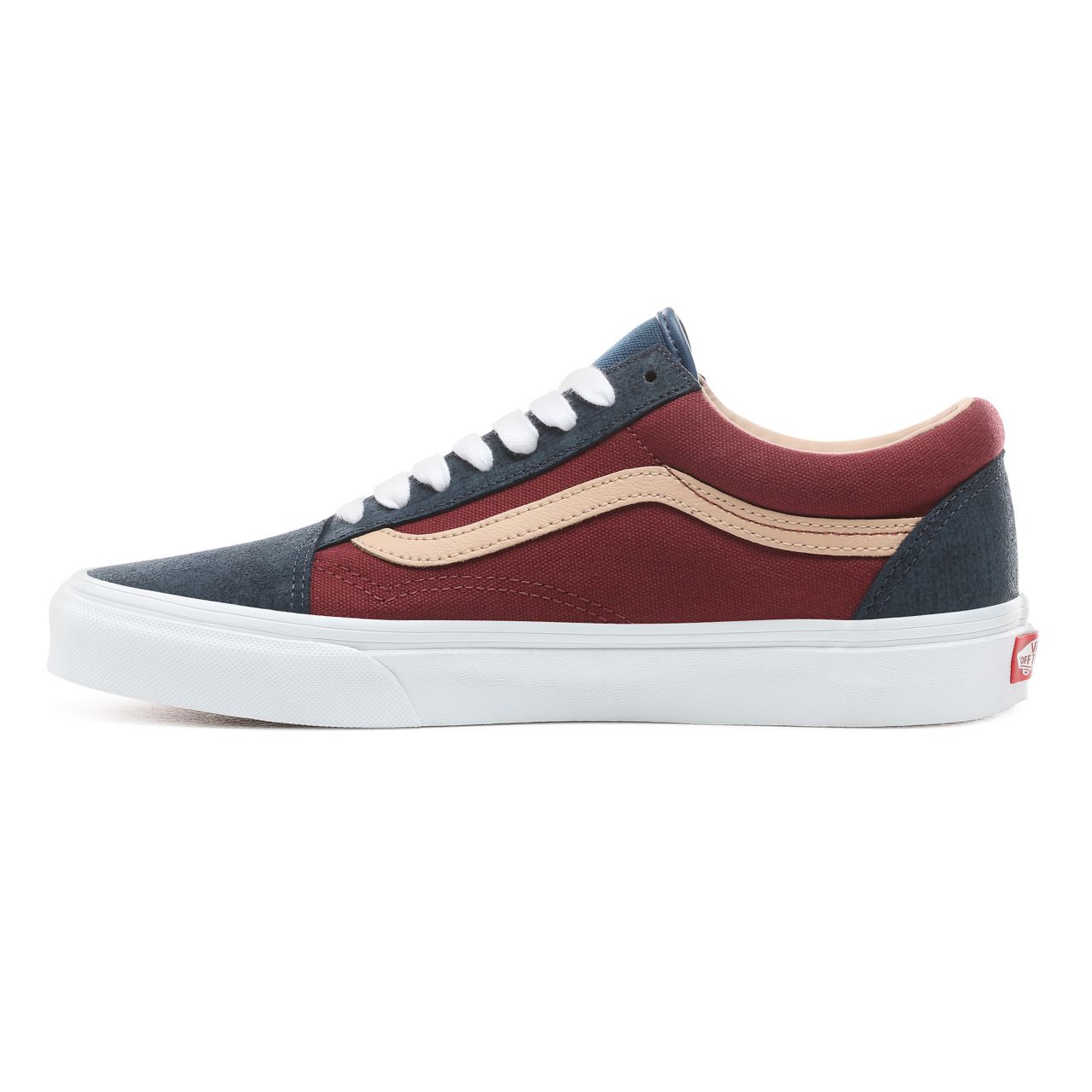 Vans Textured Suede Old Skool Classic Mens Womens - (Textured Suede) Sailor Blue/Port VN0A38G1VMN Shoes