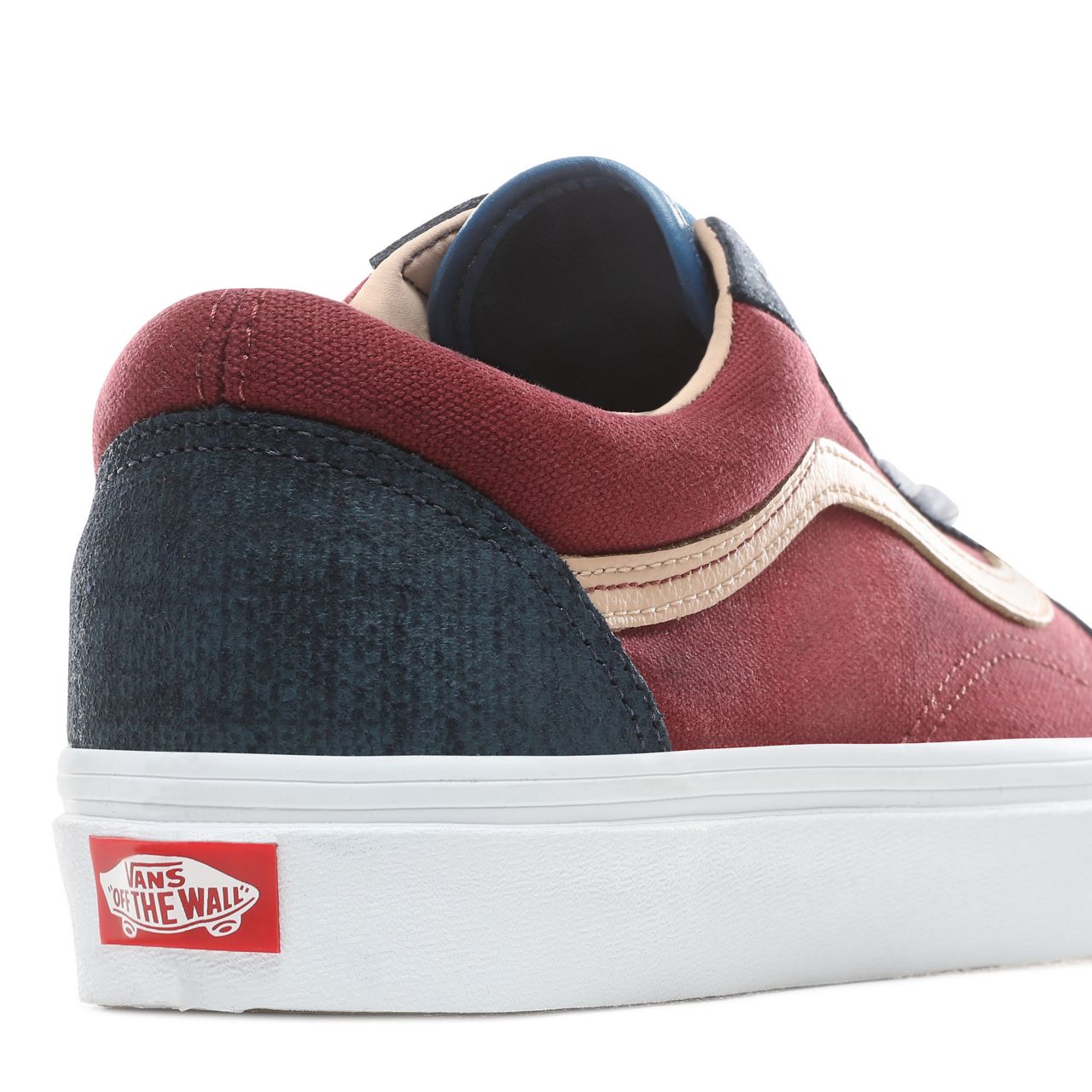 Vans Textured Suede Old Skool Classic Mens Womens - (Textured Suede) Sailor Blue/Port VN0A38G1VMN Shoes