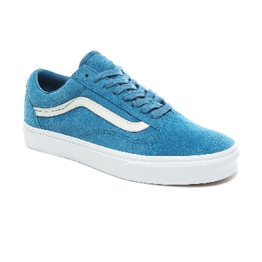 Vans Soft Suede Old Skool Classic Mens Womens - (Soft Suede) Blue Sapphire/True White VN0A38G1VKD Shoes