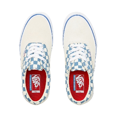 Vans Checker Era Pro Classic Mens Womens - (Checker) Classic White/Blue Ashes VN0A45JAVFB Shoes