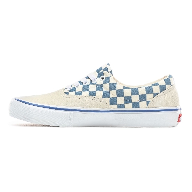 Vans Checker Era Pro Classic Mens Womens - (Checker) Classic White/Blue Ashes VN0A45JAVFB Shoes